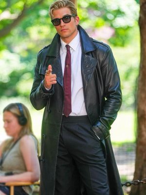 American Horror Story S13 Paul Anthony Kelly Black Leather Coat