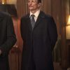 American Hostage 2026 Jonathan Tucker Black Wool Coat