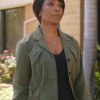 Angela Bassett 9-1-1 S04 Athena Grant Green Cotton Jacket