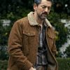 Animals 2026 Luis Gerardo Méndez Brown Shearling Jacket