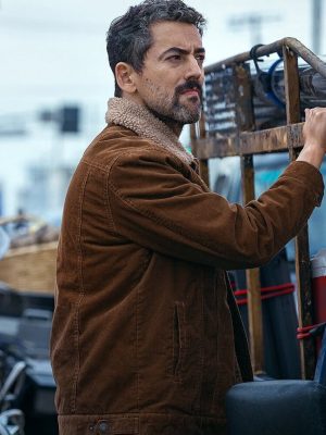 Animals 2026 Luis Gerardo Méndez Brown Shearling Jacket