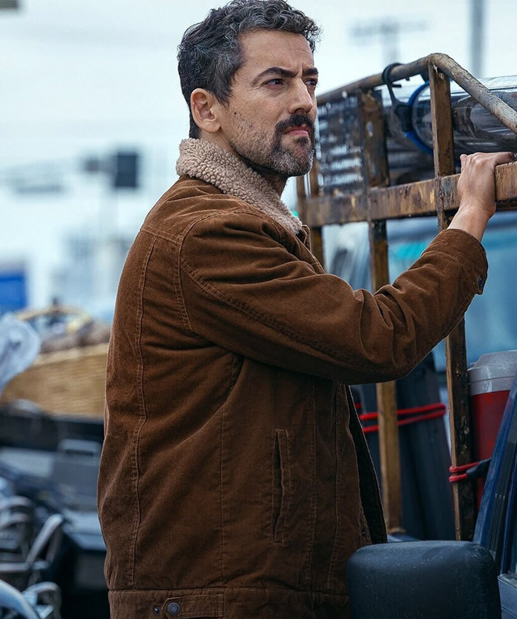 Animals 2026 Luis Gerardo Méndez Brown Shearling Jacket