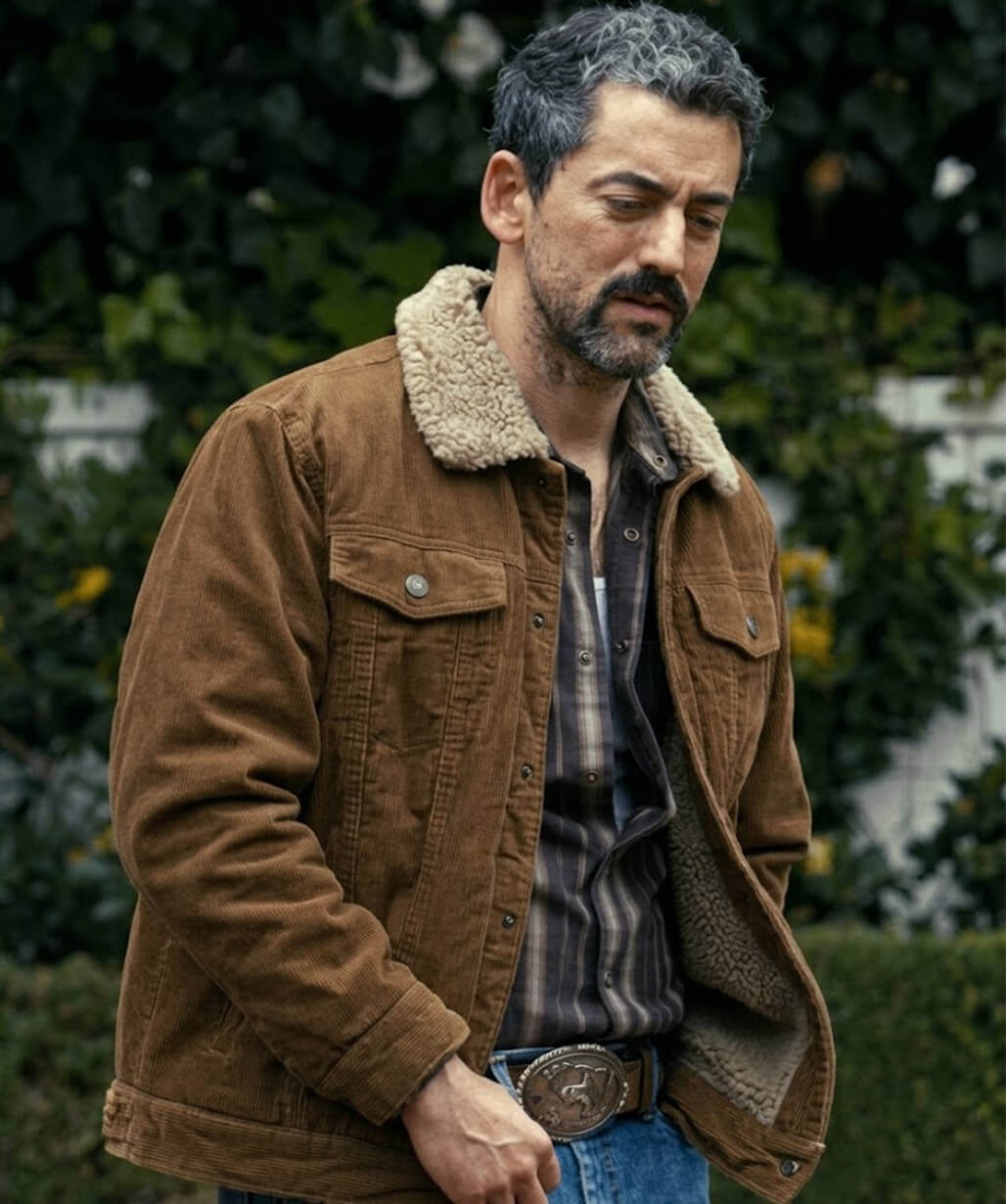 Animals 2026 Luis Gerardo Méndez Brown Shearling Jacket