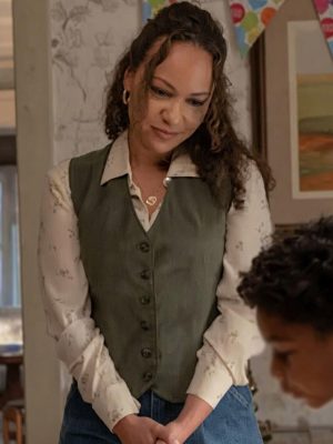 Bernadette Stewart Lanterns S01 Green Suede Vest