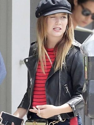 Billie Lourd American Horror Story S08 Black Leather Jacket