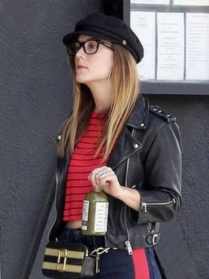 Billie Lourd American Horror Story S08 Black Leather Jacket