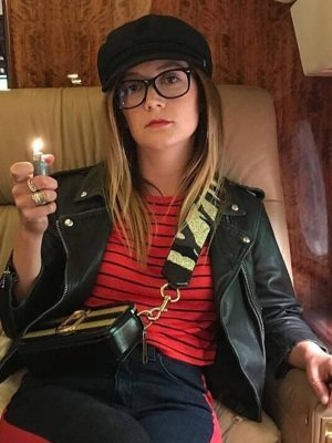 Billie Lourd American Horror Story S08 Black Leather Jacket