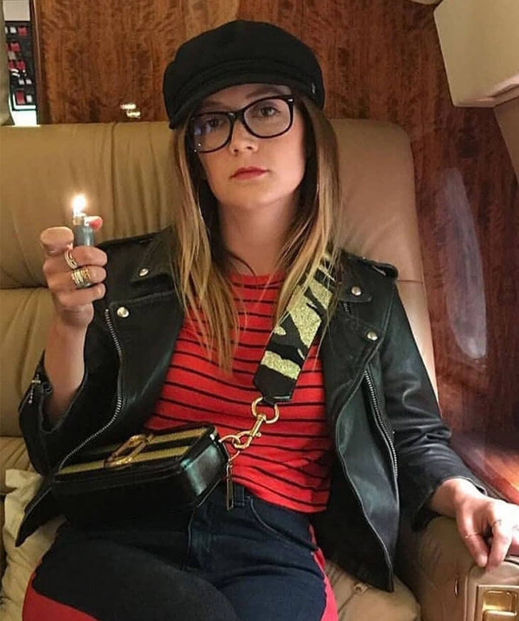 Billie Lourd American Horror Story S08 Black Leather Jacket