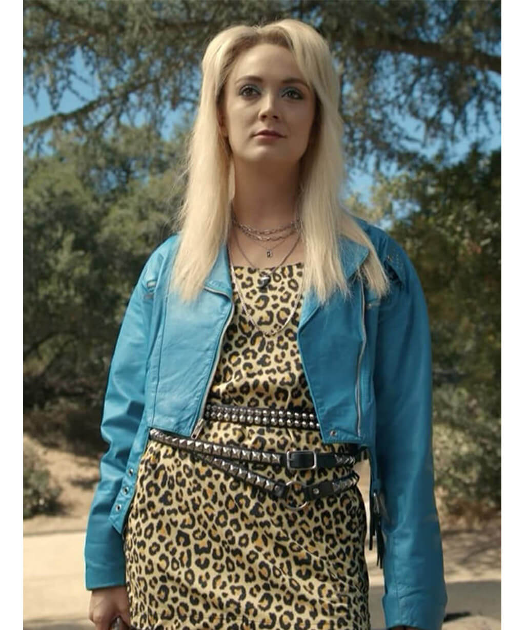 Billie Lourd American Horror Story S09 Fringe Leather Jacket
