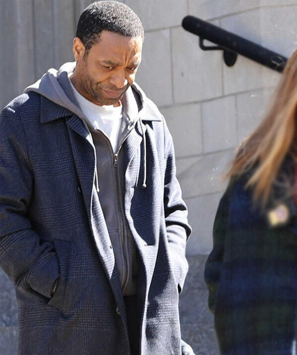 Chiwetel Ejiofor The Exorcist: Martyrs 2027 Grey Plaid Coat