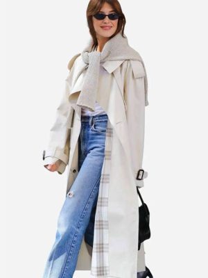 Daisy Edgar-Jones NYC 2026 Cotton Trench Coat