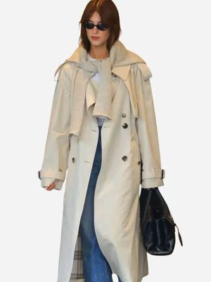 Daisy Edgar-Jones NYC 2026 Cotton Trench Coat