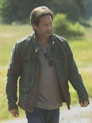 David Duchovny The X-Files Fox Mulder Green Jacket