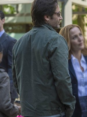 David Duchovny The X-Files Fox Mulder Green Jacket