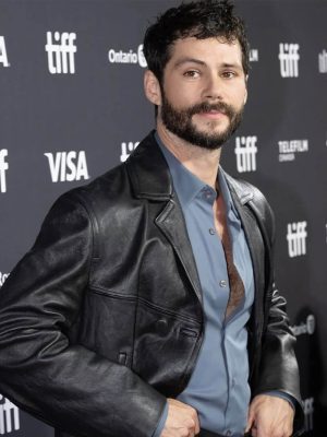 Dylan O’Brien Being Heumann 2026 Black Leather Coat