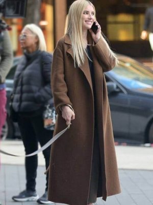 Emma Roberts American Horror Story S12 Brown Wool Coat