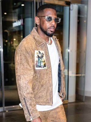 Fabolous NYFW 2026 Distressed Leather Jacket