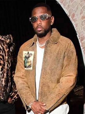 Fabolous NYFW 2026 Distressed Leather Jacket