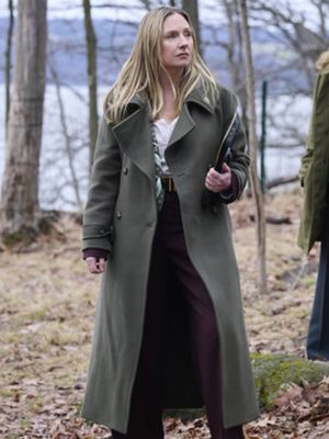 Hope Davis Line of Fire 2026 Jane Hollingsworth Wool Coat