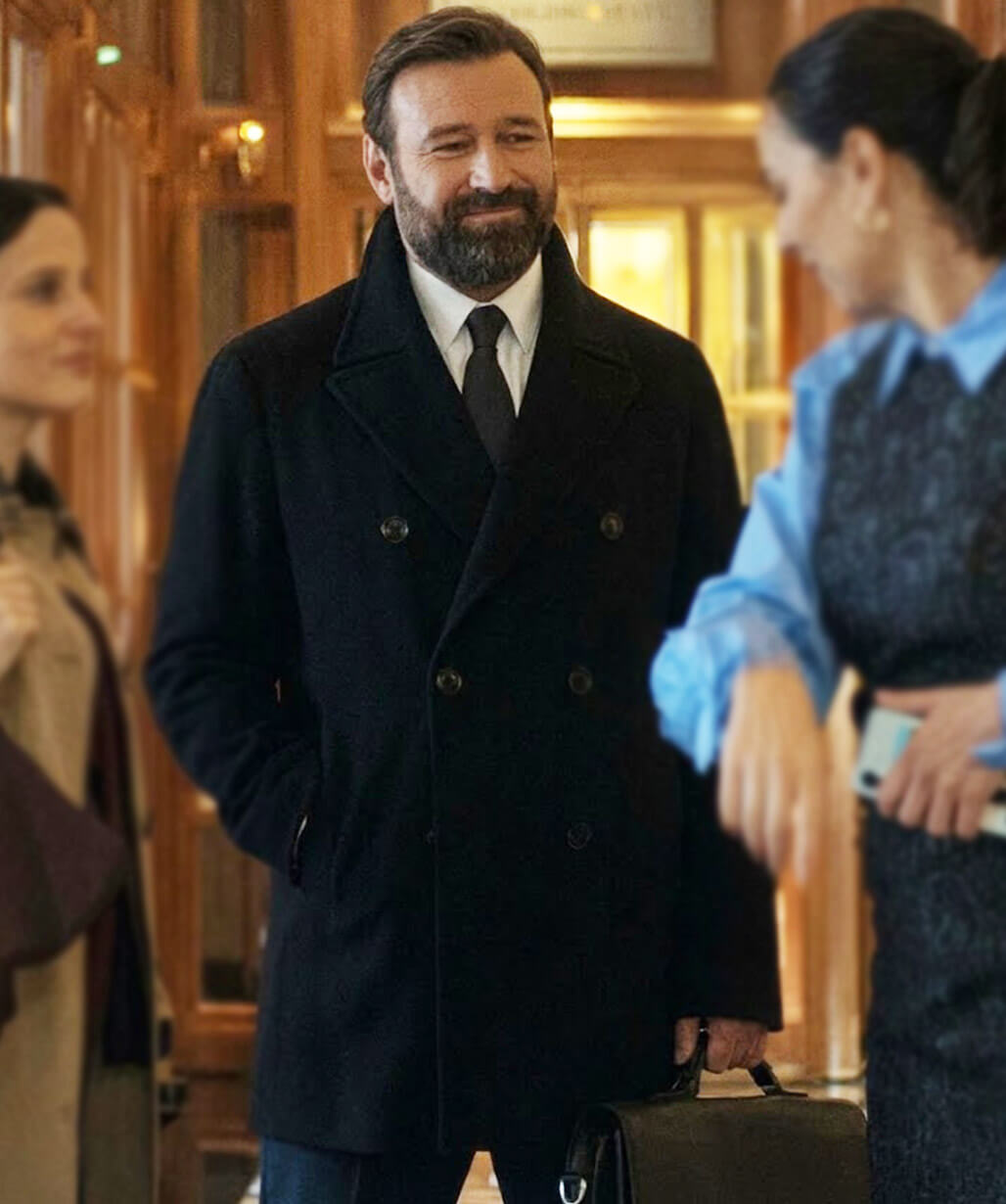 James McArdle War 2026 Nicholas Taylor Wool Coat