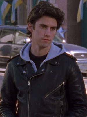 Jess Mariano Gilmore Girls Biker Black Leather Jacket