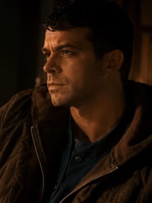 Joey Pollari American Horror Story S13 Brown Quilted Jacket