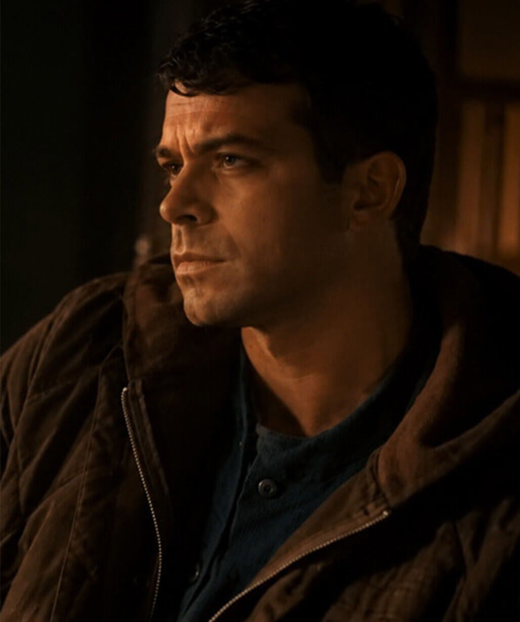 Joey Pollari American Horror Story S13 Brown Quilted Jacket