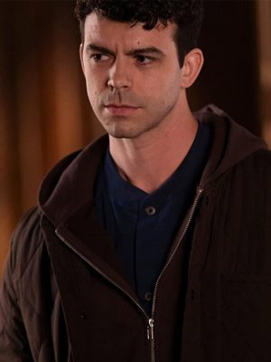 Joey Pollari American Horror Story S13 Brown Quilted Jacket