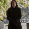 Kelly Macdonald Lanterns S01 Black Wool Coat