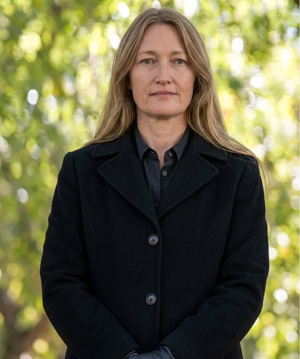 Kelly Macdonald Lanterns S01 Black Wool Coat