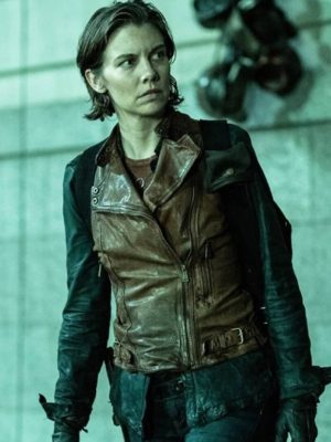 Lauren Cohan The Walking Dead: Dead City Brown Leather Vest