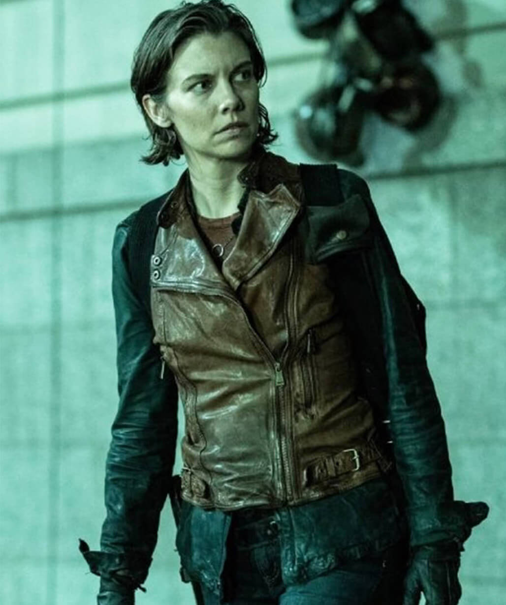 Lauren Cohan The Walking Dead: Dead City Brown Leather Vest