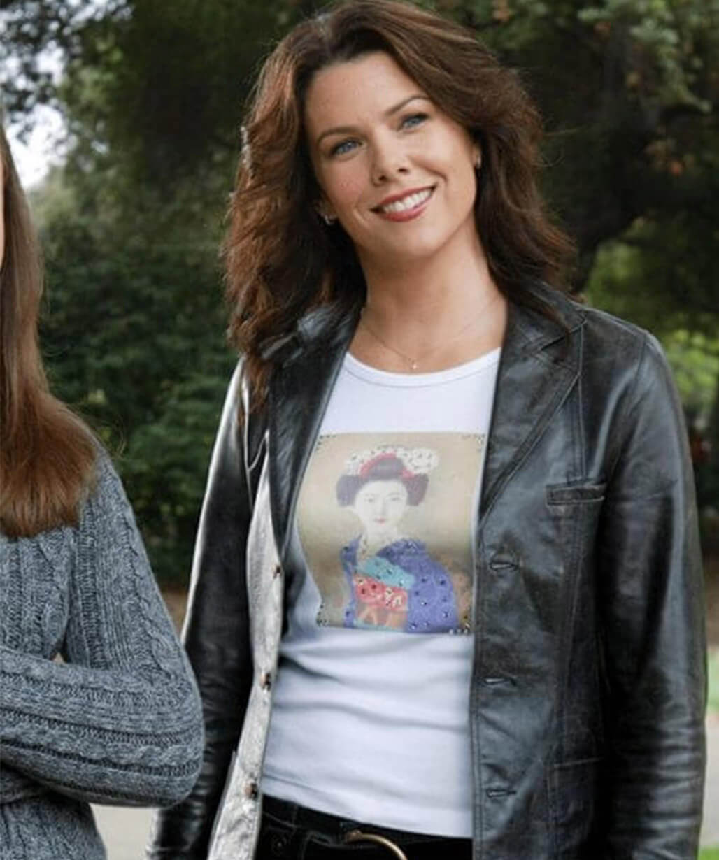 Lauren Graham Gilmore Girls Lorelai Gilmore Leather Blazer
