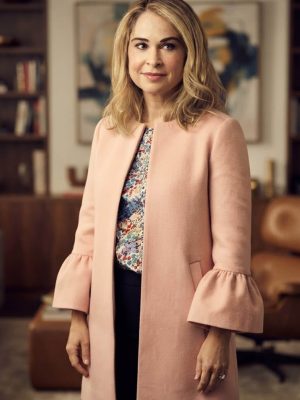 Leslie Grossman American Horror Story S07 Pink Wool Coat
