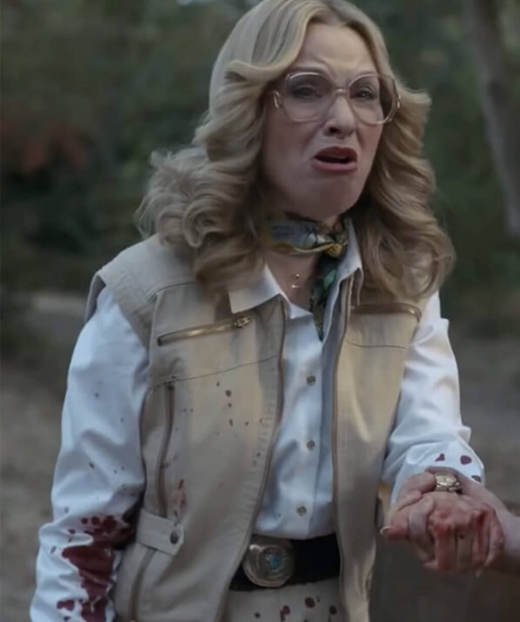 Leslie Grossman American Horror Story S09 Beige Vest
