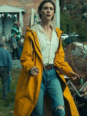 Mackenzie Davis Below 2026 Dr. Fonda Howander Yellow Coat