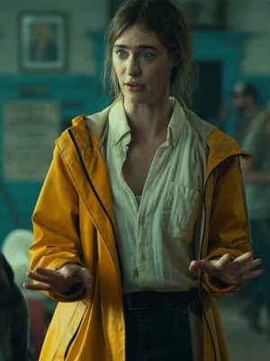 Mackenzie Davis Below 2026 Dr. Fonda Howander Yellow Coat