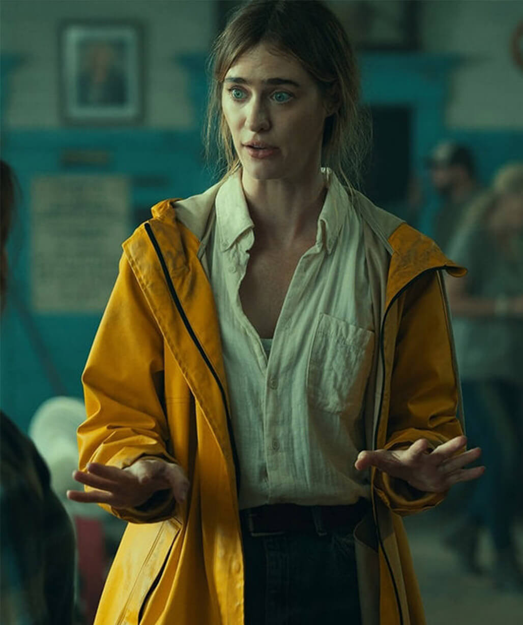 Mackenzie Davis Below 2026 Dr. Fonda Howander Yellow Coat
