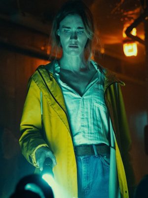 Mackenzie Davis Below 2026 Dr. Fonda Howander Yellow Coat