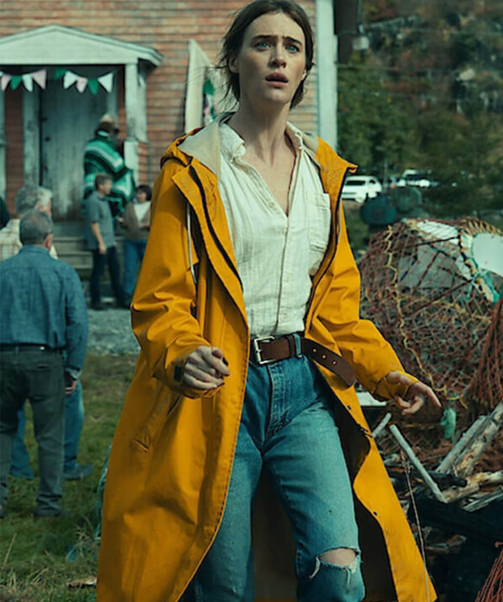Mackenzie Davis Below 2026 Dr. Fonda Howander Yellow Coat