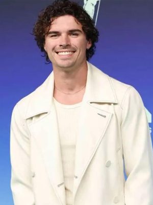 Nicolas Vansteenberghe MTV 2026 White Leather Jacket