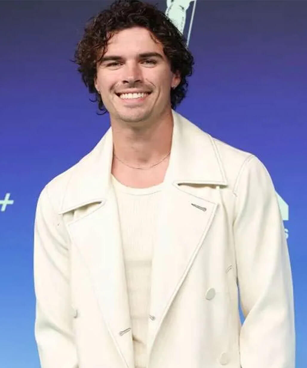 Nicolas Vansteenberghe MTV 2026 White Leather Jacket
