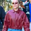 NYC 2026 Florence Pugh Leather Jacket