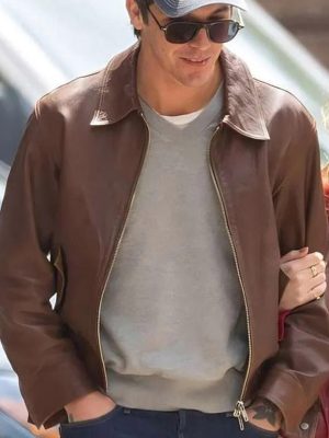 NYC 2026 Tucker Pillsbury Brown Leather Jacket
