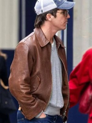 NYC 2026 Tucker Pillsbury Brown Leather Jacket