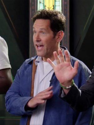 Paul Rudd Avengers Doomsday 2026 Blue Suede Jacket