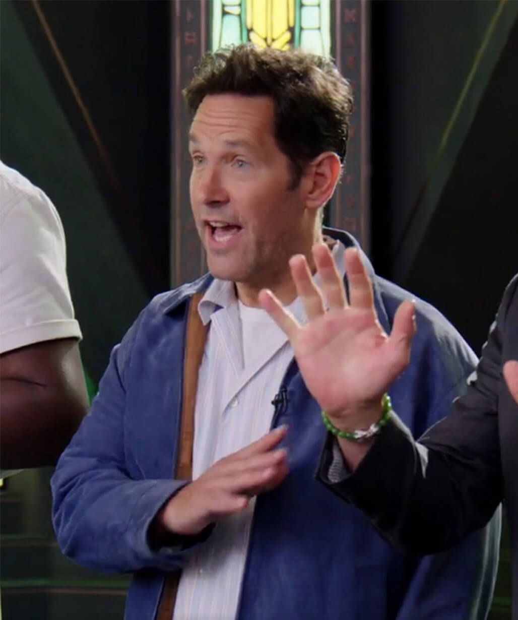 Paul Rudd Avengers Doomsday 2026 Blue Suede Jacket