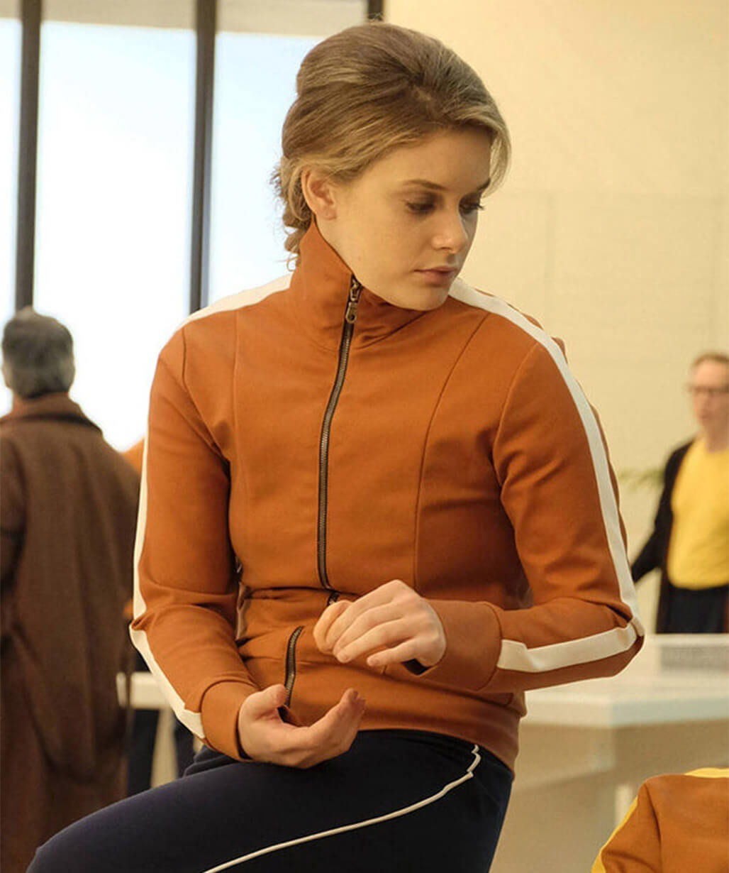 Rachel Keller Legion S01 Syd Barrett Brown Fleece Jacket