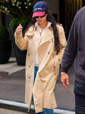 Rihanna NYC 2026 Beige Trench Coat