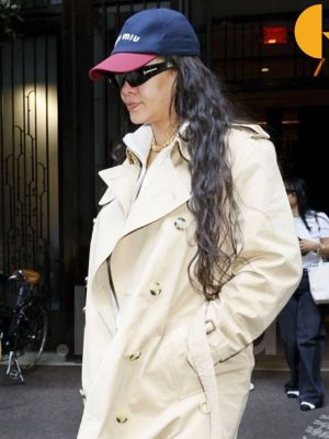 Rihanna NYC 2026 Beige Trench Coat